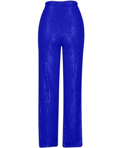 Palazzo Pants for Women Dressy High Waisted Flare Trousers Stylish Loose Lounge Pants Comfy Elegant Wide Leg Pant A02_blue $5...