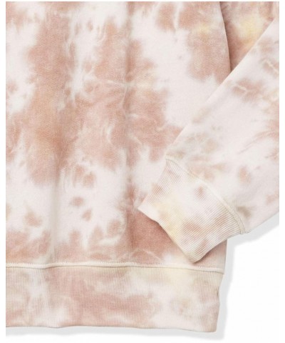 Women's Caroline Raglan Long-Sleeve Fleece Sweatshirt Wheat Tie Dye $19.27 Others