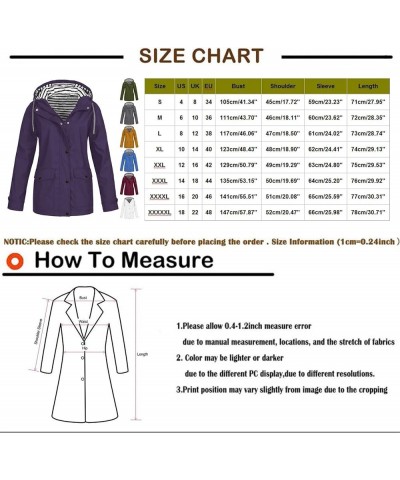 Windbreaker Jacket Women, Women Zip Lining Hooded Rain Jackets with Pockets Solid Color Spring Windproof Rainoats 01-army Gre...