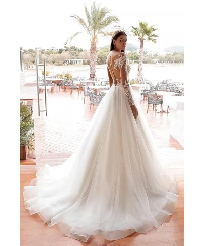 Mermaid Wedding Dresses for Bride 2022 Long Train Spaghetti Straps Bridal Gowns for Women Wedding Gown I White $35.97 Dresses