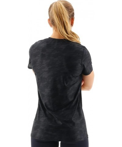 Women's Airtec Performance Short Sleeve Sport Tee X-Large Black Camo $20.80 Activewear