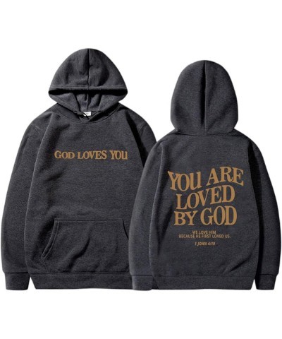 Women's Christian Hoodies Jesus Faith Oversized Sweatshirts Women Men Jesus Loves You Pullover Tops Streetwear Y2K Clothes A2...