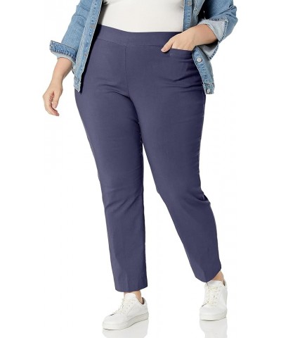 Women's Plus Size Super Stretch Millenium Welt Pocket Pull on Pant Navy $16.09 Pants