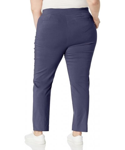 Women's Plus Size Super Stretch Millenium Welt Pocket Pull on Pant Navy $16.09 Pants