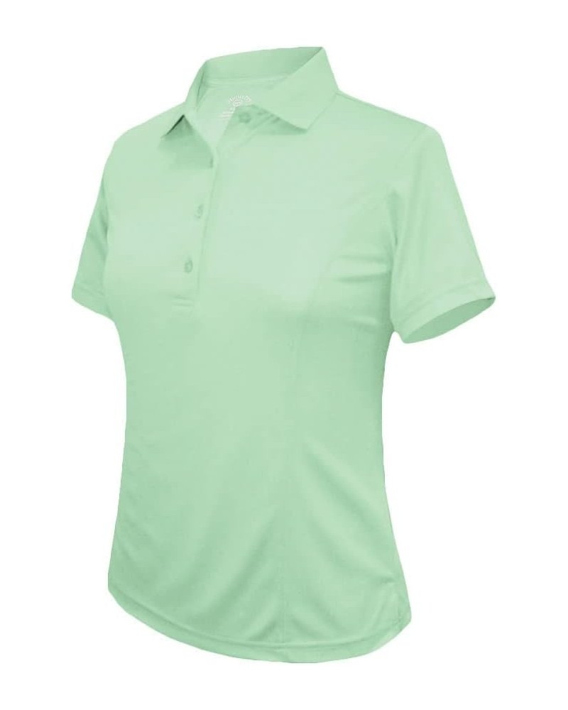 Women's Medium Weight Pique Solid Polo Shirt 2360 Fairest Jade $9.05 Shirts