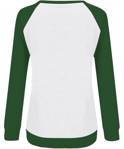 St Patricks Day Women Shirts Trendy for Leggings Spring Long Sleeve Tops Crewneck Blouses Slim Fit Cute Sweatshirts Aw559-lig...