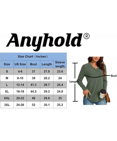 Womens Fall Plus Size Long Sleeve Tunic Tops for Leggings V Neck Casual Loose Fit Blouse Shirt V-Neck Orange $12.23 Tops