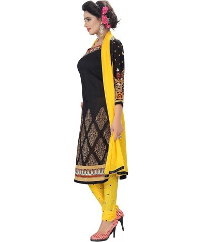 Indian Panjabi Style Patiala Salwar Suit of Crepe Fabric with Printed Dupatta for Women & Girls Grey-2 $24.29 Dresses