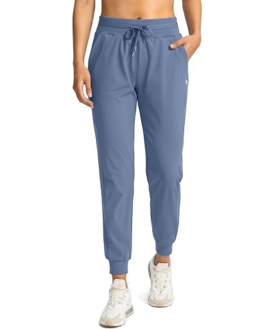 Women's Joggers Pants with Zipper Pockets High Waisted Athletic Tapered Sweatpants for Women Workout Lounge Slate Blue $19.23...