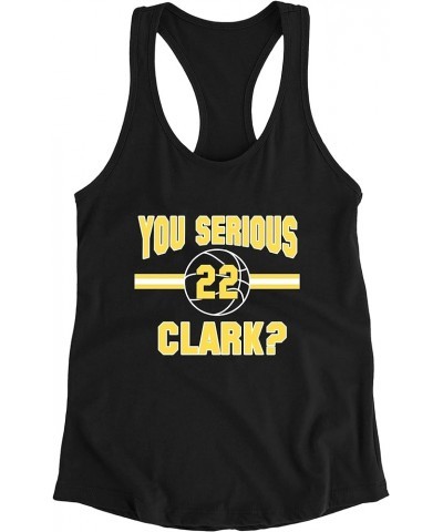 You Serious Clark? Women Fitted Sleeveless Tank Top T-Shirt Fitted Black $11.00 Tanks