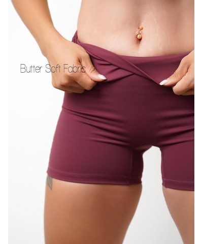 Womens Pocket Scrunch Butt Shorts Workout Booty Shorts Butt Lifting 1 Cherry $12.88 Activewear