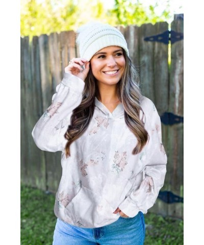 Women's Camo Hoodie Maple-Leaf Shirt Camo Long Sleeve Lightweight Sweatshirt with Pocket Classic Fall Pullovers Tie-dye Grey ...